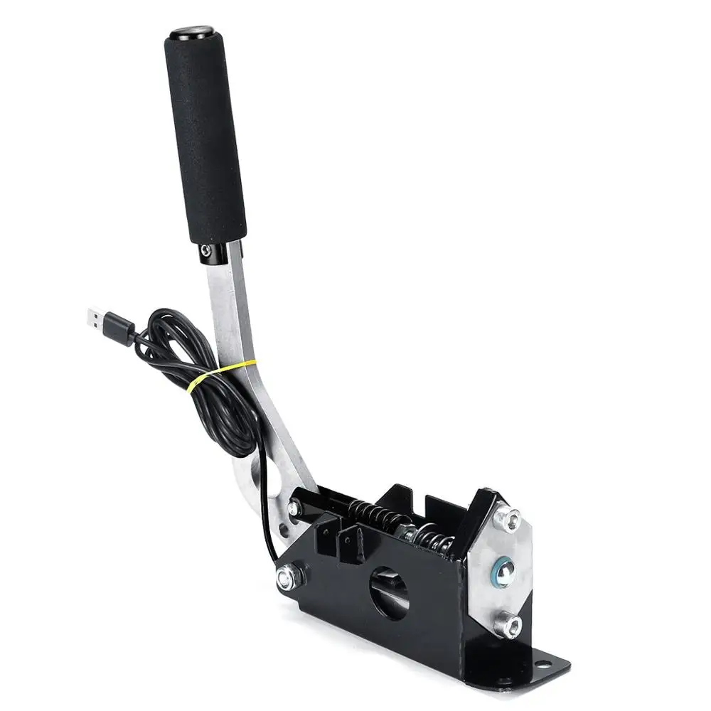 USB зажим ручного тормоза PC Windows для Sim гоночная игра для logitech G25 G27 G29 T500 T300 FANATECOSW для LFS DIRT RALLY - Цвет: Черный