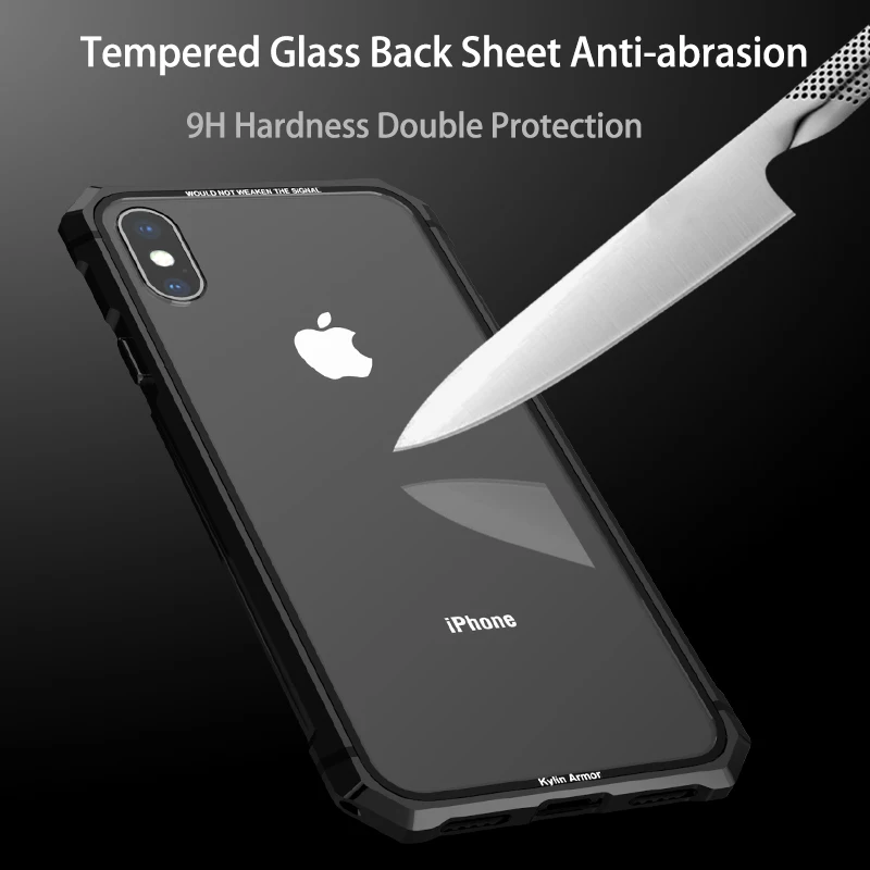 Для iPhone X 7 8 Plus чехол для 11 Pro Max черный защитный бампер самолета металлический винт