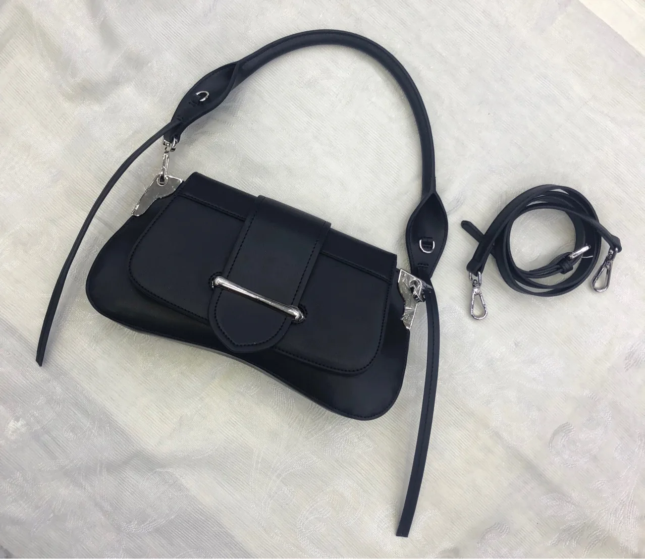 Retro Pattern Women Messenger Handbags Casual Solid Shoulder Bags for Women Split Cow Leather Crossbody Bags for Women