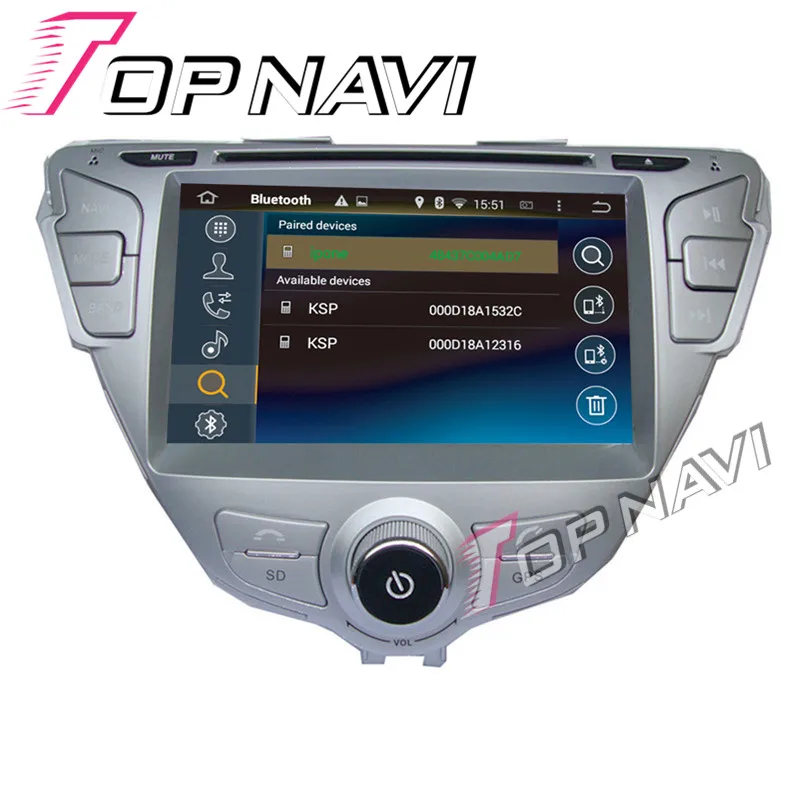 Topnavi 7 ''Восьмиядерный Android 8 0 Автомобильный GPS навигатор для HYUNDAI ELANTRA / MD 2011