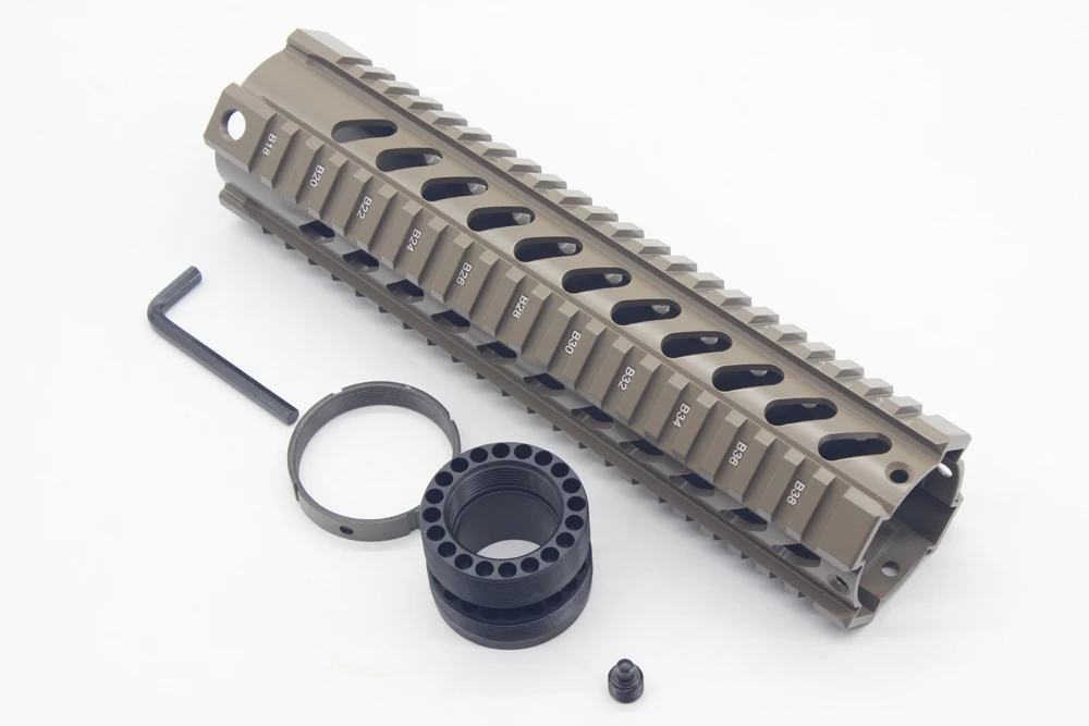 TriRock T Series10 дюймов Бесплатная поплавок Quad Picatinny Rail Handguard устанавливается на