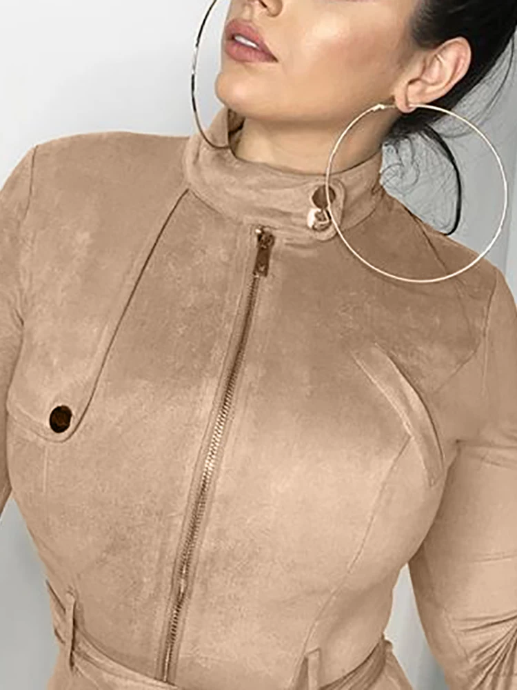 2019 осень Для женщин модные элегантные кнопки рабочая одежда с длинным рукавом