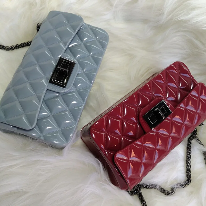 Женские сумки YESIKIMI прозрачные силиконовые через плечо с цепочкой|female handbags|handbag with