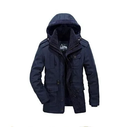 1358 blue 4XL плюс зимняя уличная походная велосипедная охотничья альпинистская утолщенная теплая ветрозащитная куртка бархатная Теплая мужская хлопковая одежда пальто - Цвет: 1358 blue