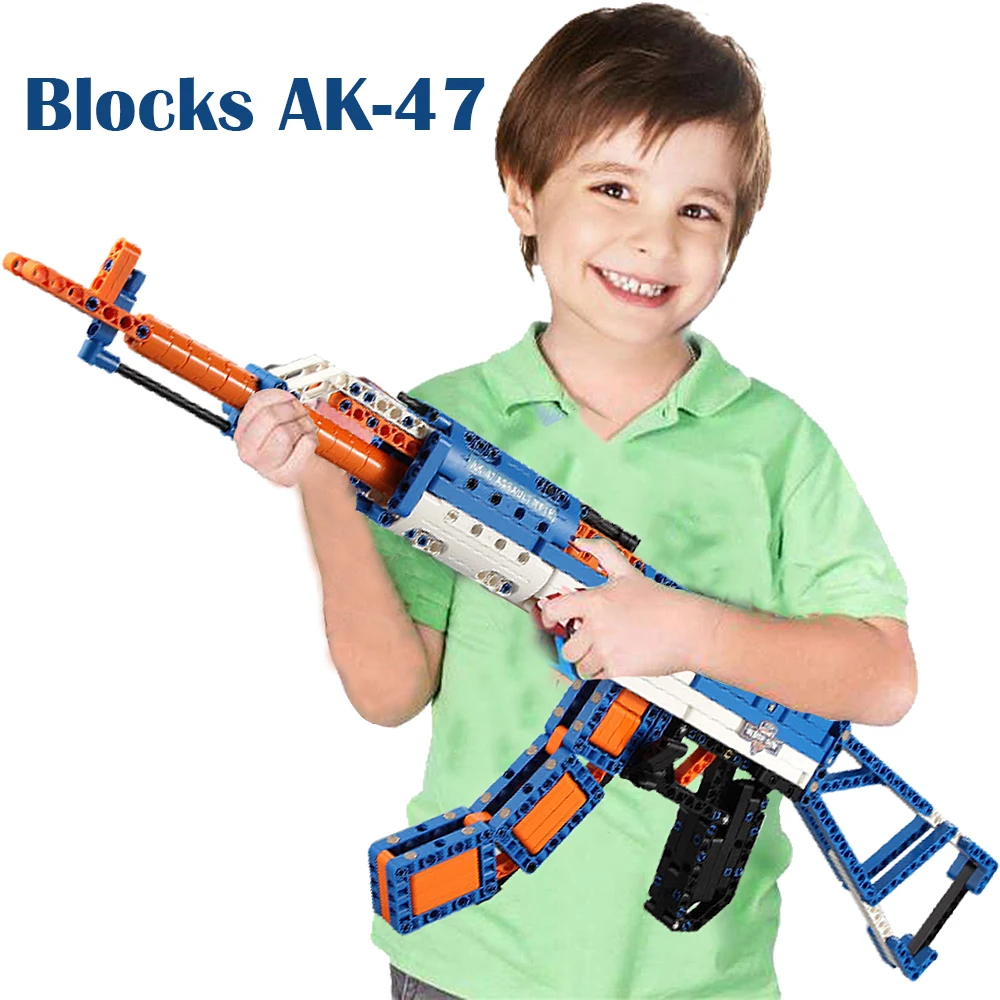 Строительные блоки AK 47 assult винтовка пистолет Legoed совместимый военный