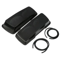 unpainted black 6x9 saddlebag dual speakers lids for harley electra road king street electra glide 94 13 flh flhtk flhr