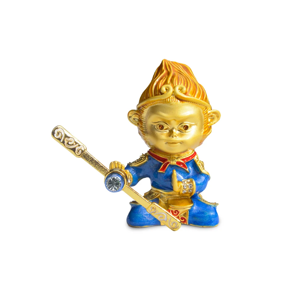 Оранжевый Новинка, автомобильный освежитель воздуха от солнца Wukong в форме обезьяны, автомобильный держатель с зажимом, духи из цинкового сплава, аксессуары для интерьера - Название цвета: Оранжевый