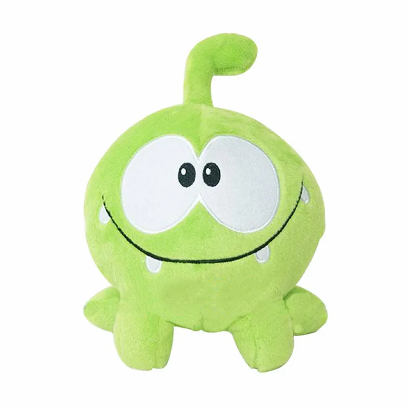 1 шт. 20 см зеленая лягушка Om Nom Frog плюшевая игрушка Большой Глаз мягкая