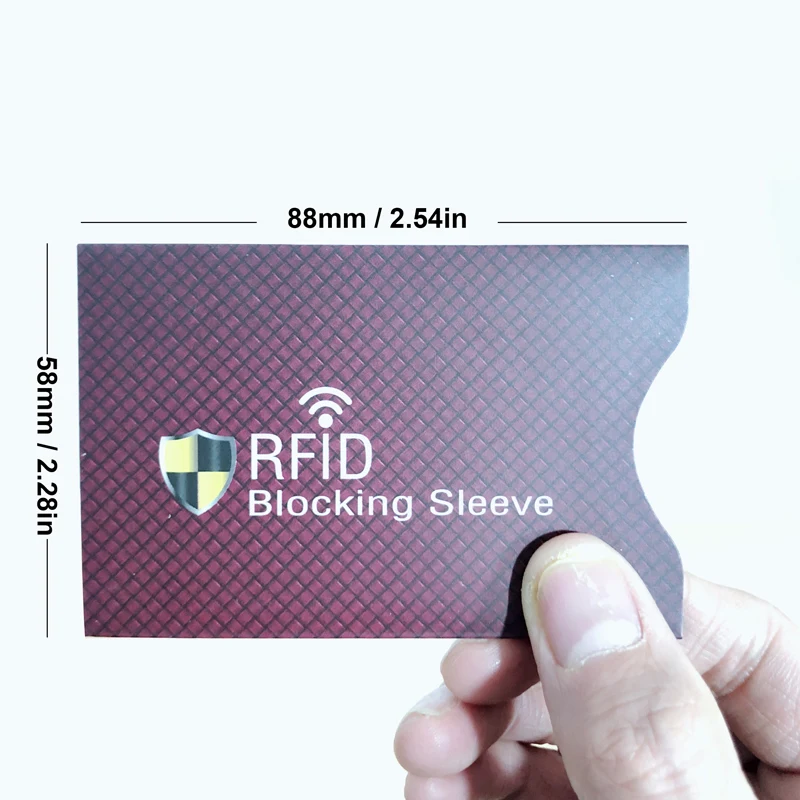 12 шт. RFID блокировочные рукава противоугонные RFID карты протектор RFID блокировочный рукав для мужчин/женщин идентификационная защита от кражи