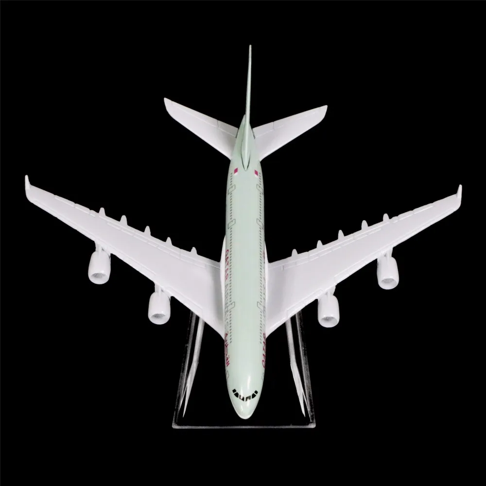 1:400 16 см QATAR Airways A380 металлическая модель самолета офисное украшение игрушка в