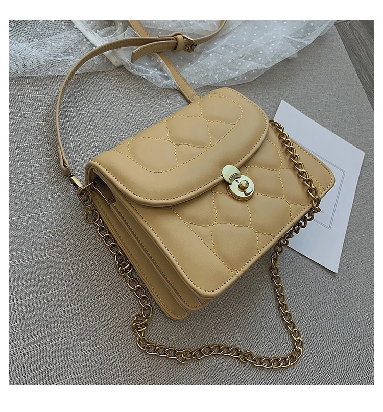 Женские сумки в клетку ETAILL дизайнерские винтажные черные золотистые через плечо