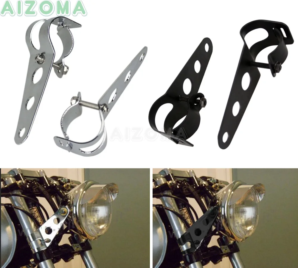 

Universal Headlight Mounting Brackets 28-43mm Motorcycle Adjuster Fork Clamp Headlamp Holder for Harley Honda Yamaha Suzuki