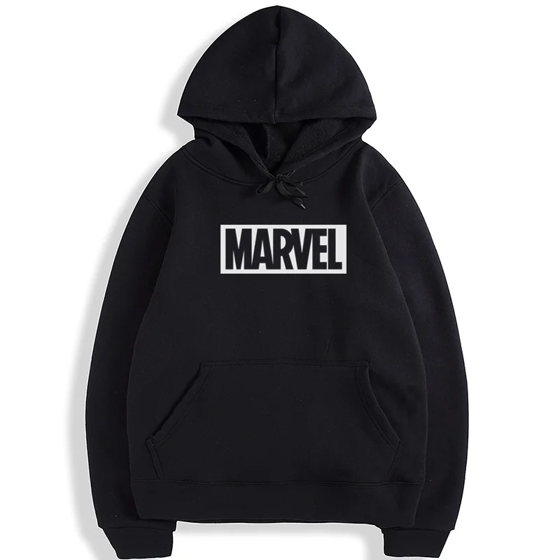 Горячая осень и зима брендовые толстовки мужские высокого качества MARVEL с буквенным принтом Модные мужские s толстовки