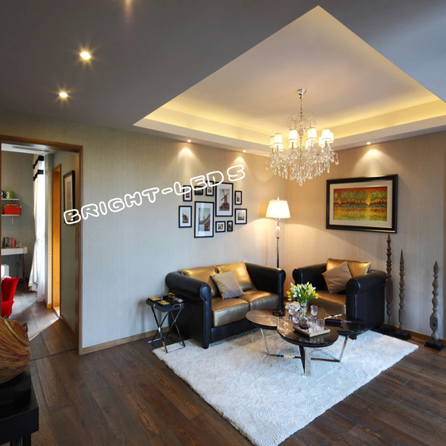 Luz descendente LED regulable, 15W, 21W, artículos, luces de concha blanca para el Hogar, baño, sala de estar, cocina, iluminación