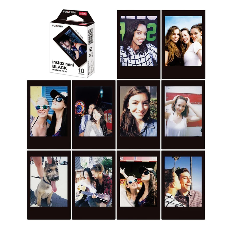 Fujifilm Instax Mini Black Instant 30 пленка для Fuji 7s 8 + 9 25 50s 70 90 300 SP 1 2 принтера|instax mini|fujifilm instax