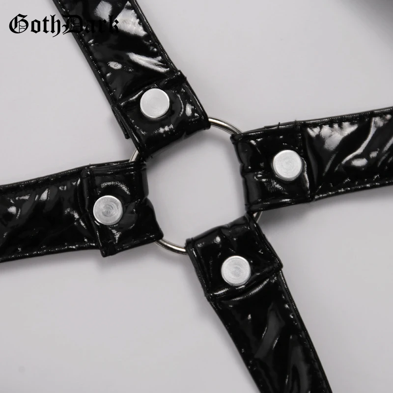 Женская кожаная плиссированная юбка Goth Dark, винтажная юбка на молнии с высокой талией, готическая приталенная короткая юбка на лето