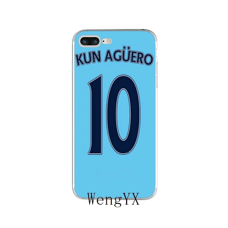 WengYX футболист Sergio Aguero 10 постер тонкий силиконовый мягкий чехол для телефона для iPhone X 8 8plus 7 7plus 6 6s plus 5 5S 5c SE 4 4S - Цвет: SergioAgueroA11