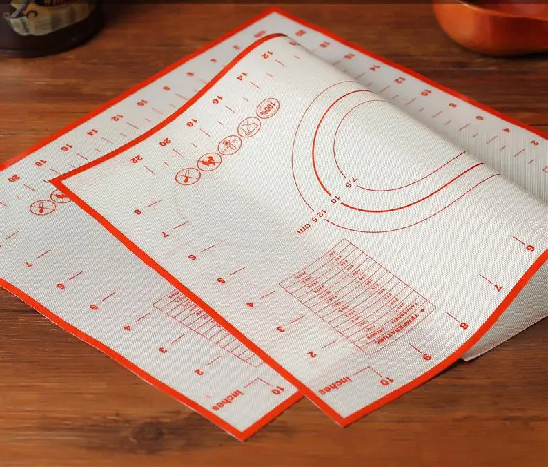 Домашний кухонный инструмент для приготовления пищи 100% силикон 60*40 см торт тесто