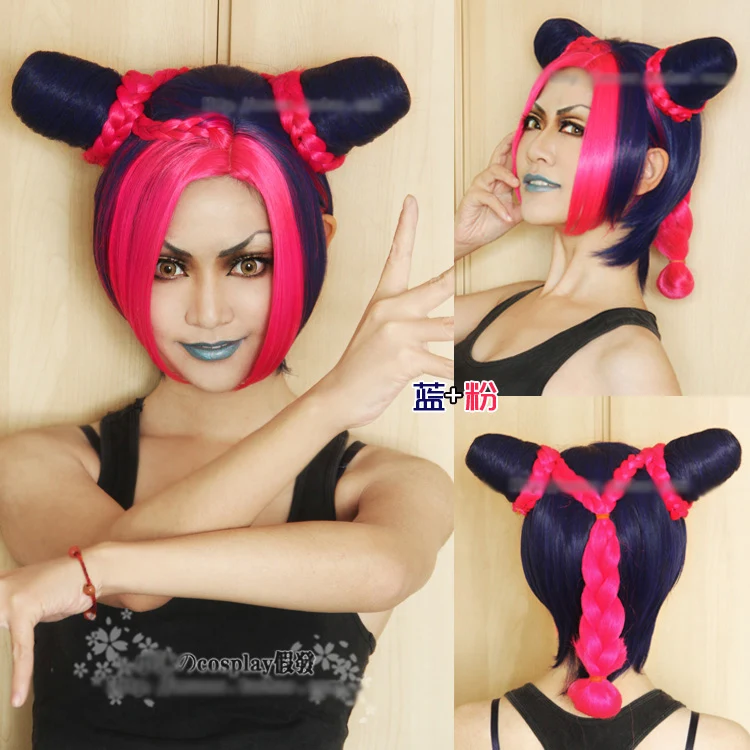 Приключения Джоджо Золотой ветер Jolyne Cujoh Kujo парики JoJo no Kimyou na Bouken булочки косы