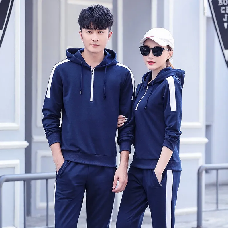 Women Hoodie Sweatshirt Sports Uniform Suits Mens Outdoor Running Set Fitness Sportswear Jogging Training Track Suit Plus Size