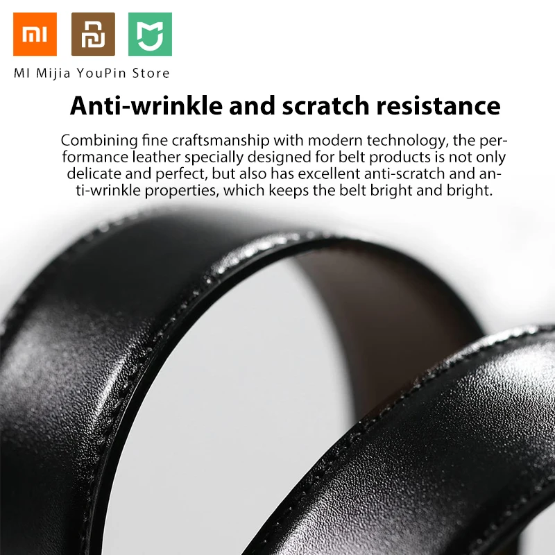 Оригинальный xiaomi mijia QiMian итальянский кожаный мужской двухцветный сплав пряжка