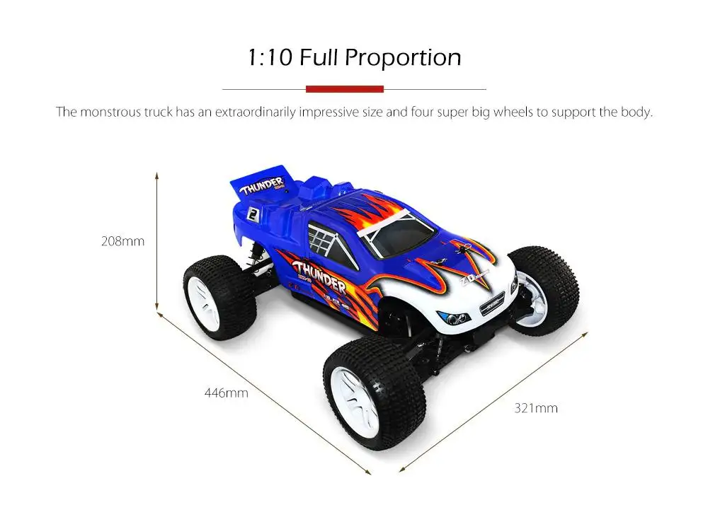 RCtown ZD гоночный 9104 бесщеточный гром ZTX-10 1/10 2,4G 4WD машинка на радиоуправлении