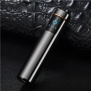Более сильная двойная дуга Электронная usb зажигалка ветрозащитный негорящий перезаряжаемый прикуриватель без газовой зажигалки гаджеты мужские подарки - Цвет: Бежевый