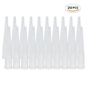 20шт насадка герметика картриджа для картриджной трубки, используйте стандартное Силиконовое сопло с резьбой для герметика картриджей EU3