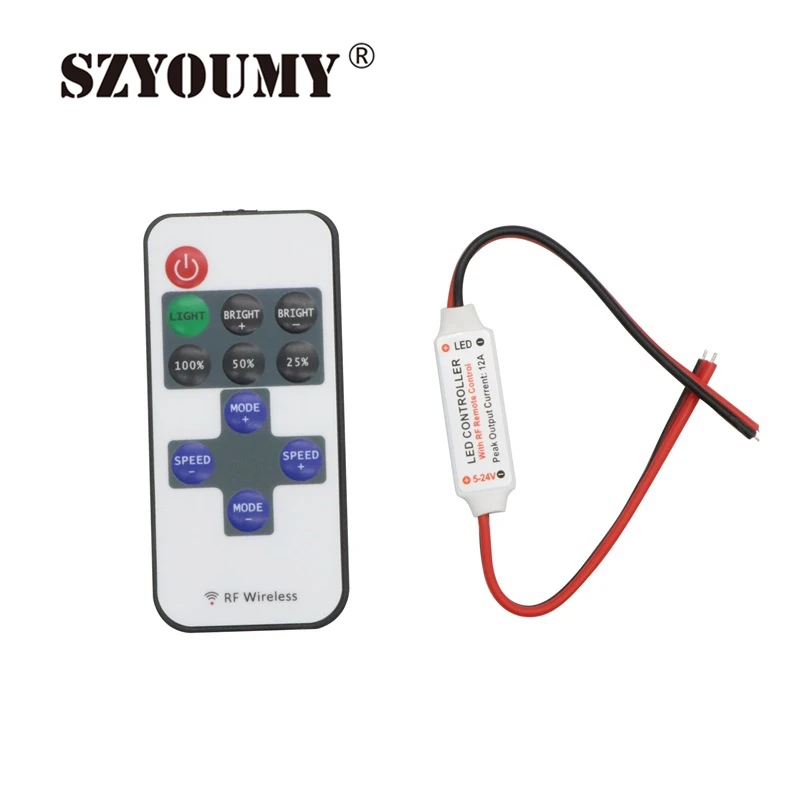 SZYOUMY Одноцветный пульт дистанционного управления Женский 12 В 11 кнопок