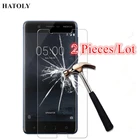 Закаленное стекло для Nokia 5, Защита экрана для Nokia 5, защитное стекло HD, тонкая пленка HATOLY, 2 шт.лот