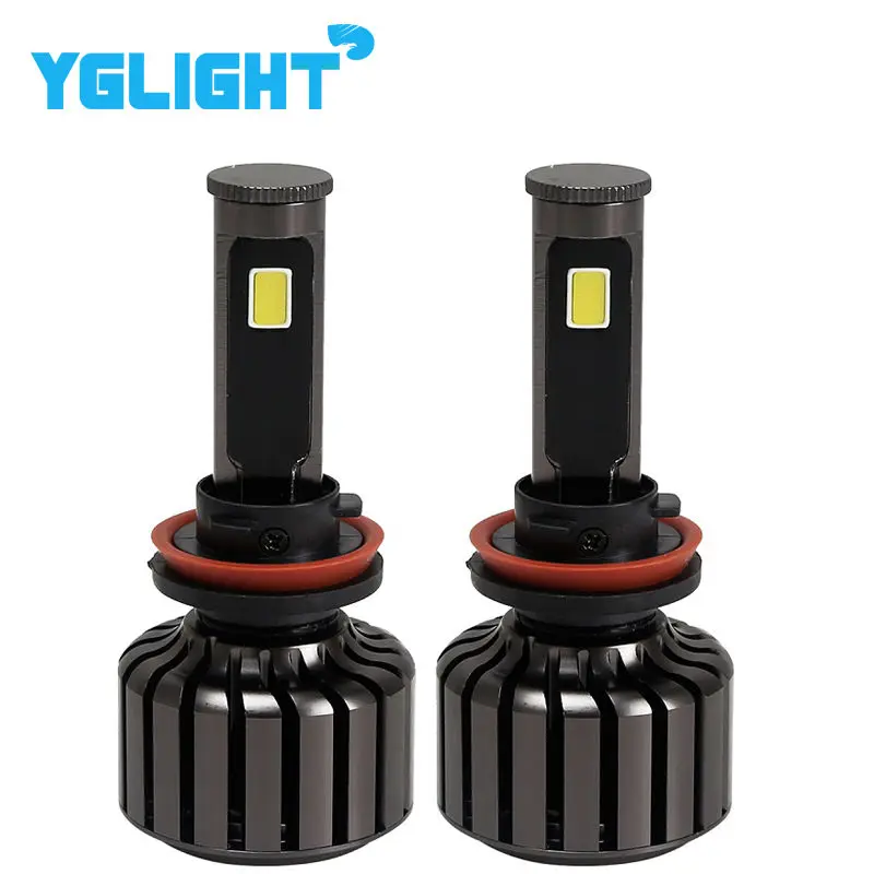 2 шт. Автомобильные светодиодные фары H11 8000LM 6000K 80W COB Led 12v лампы конверсионный