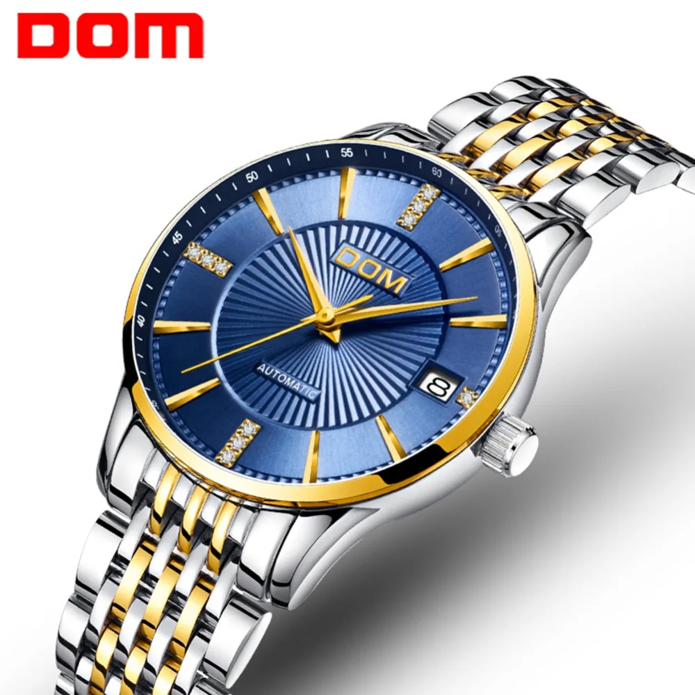 DOM механические часы женские автоматические часы женские Бизнес часы Reloj Mujer водонепроницаемые женские наручные часы Relogio Feminin G-79