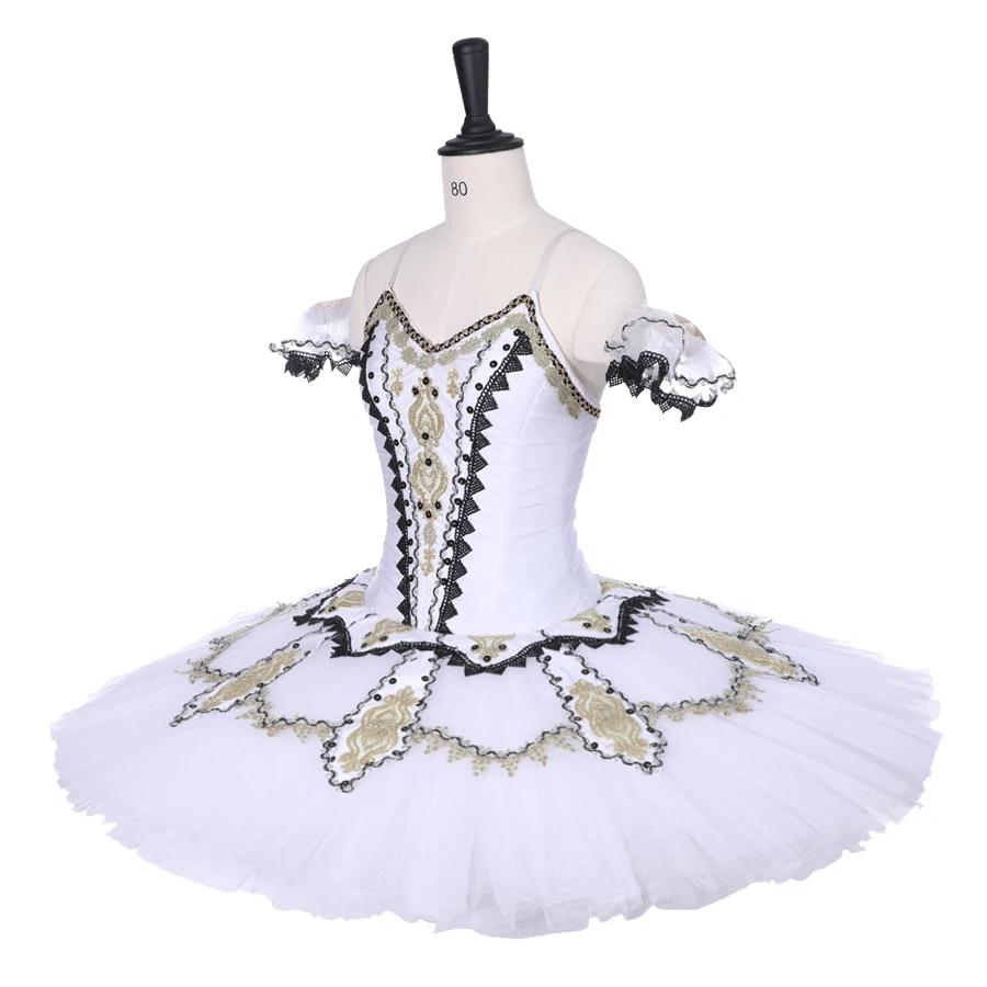 Women White Ballet Tutu Swan Lake Stage Wear Adult Classical Dance Performance Competition Costumes Girls Skirt | Тематическая