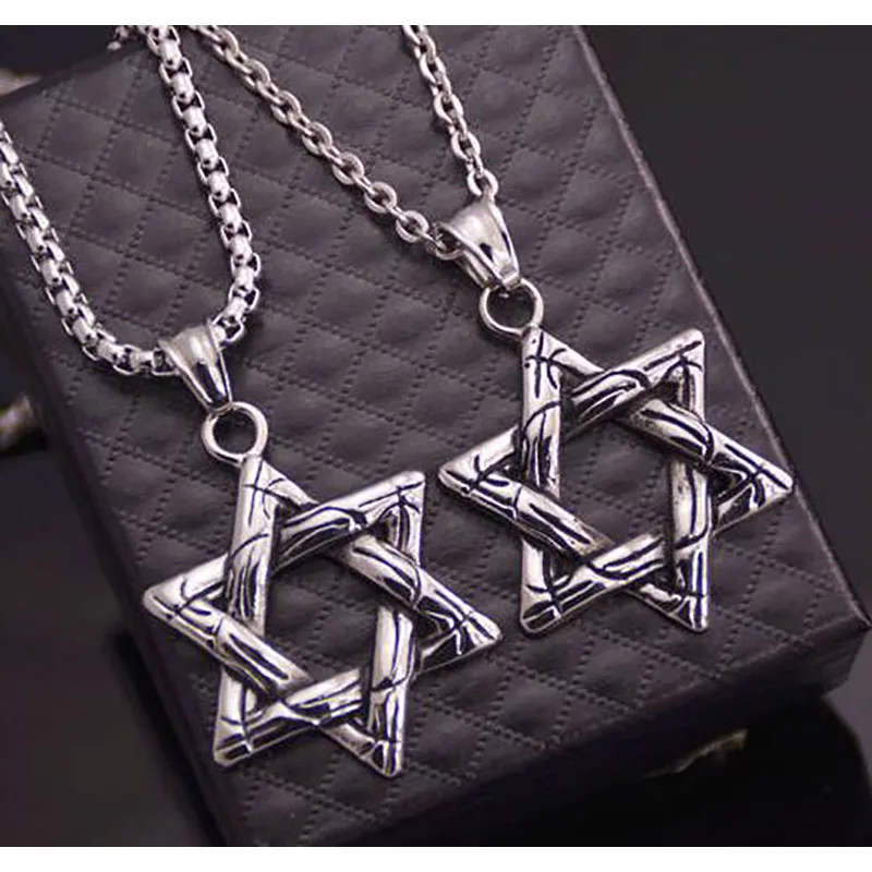 Двусторонняя мужская из титановой стали ожерелье творческой личности