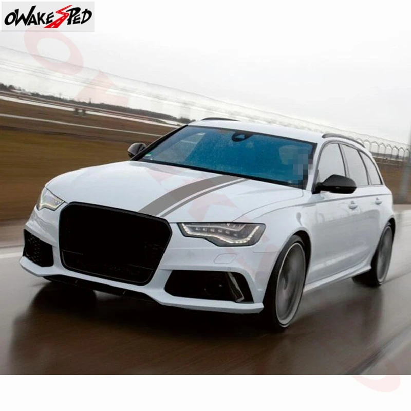 Гоночный спортивный Стайлинг автомобиля капот Декор Стикеры для Audi RS RS3 RS4 RS5 RS6 RS7 TT RS Q3 авто аксессуары для головы виниловая наклейка