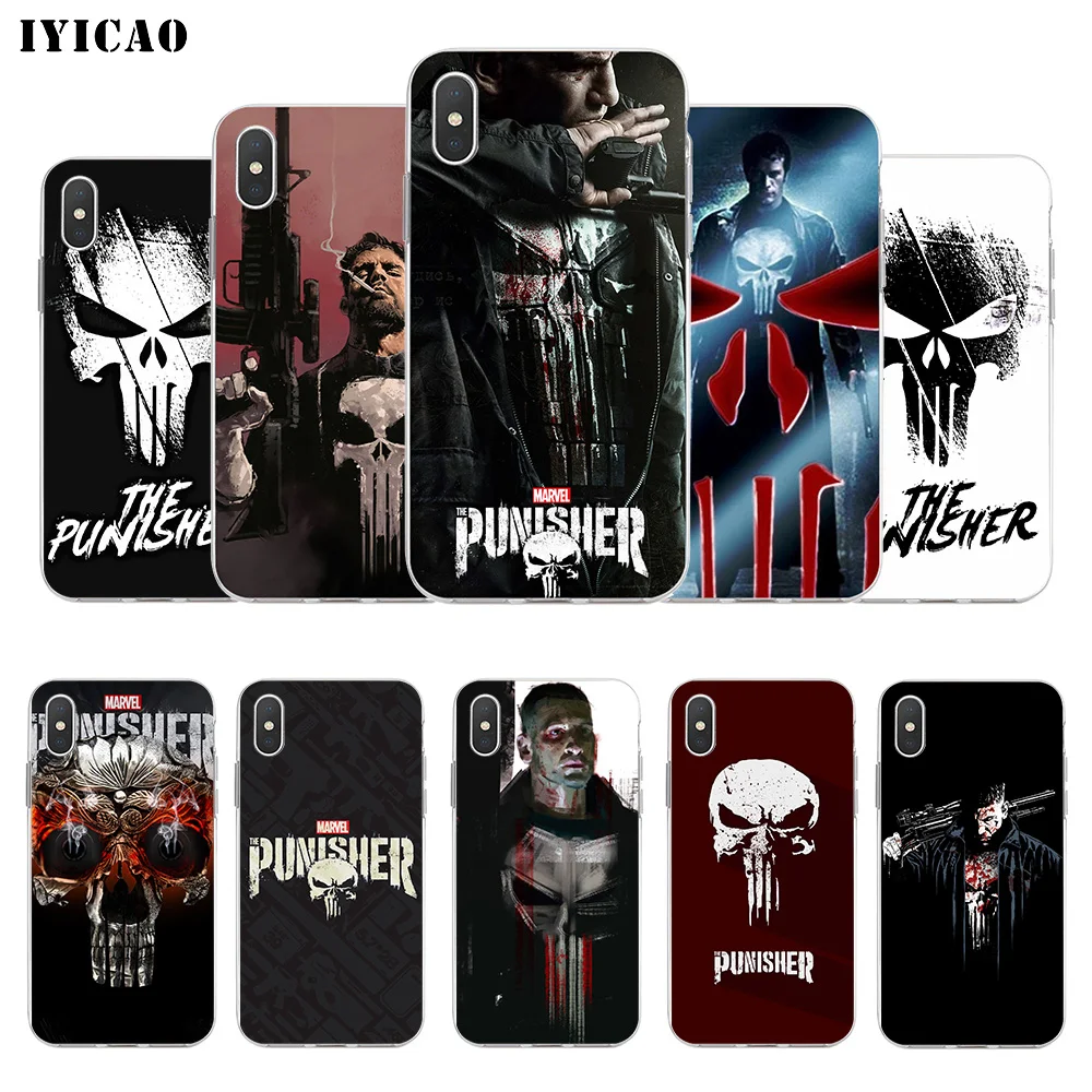 Чехол для телефона IYICAO мягкий силиконовый чехол с черепом iPhone X XR XS MAX 6 6s 7 8 Plus 5 SE