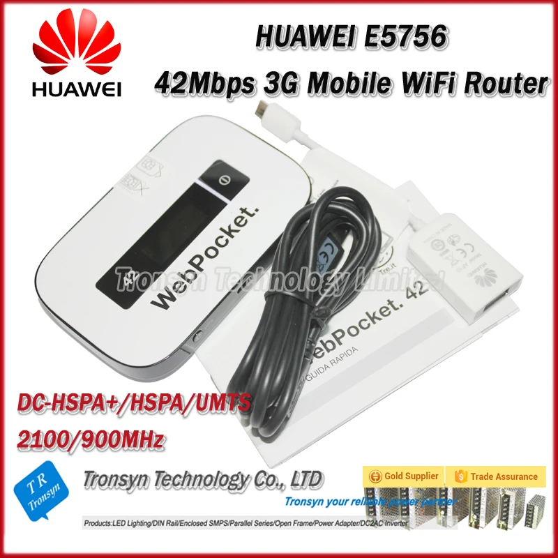 Оригинальный разблокированный беспроводной маршрутизатор HUAWEI E5756 3G DC HSPA + 42