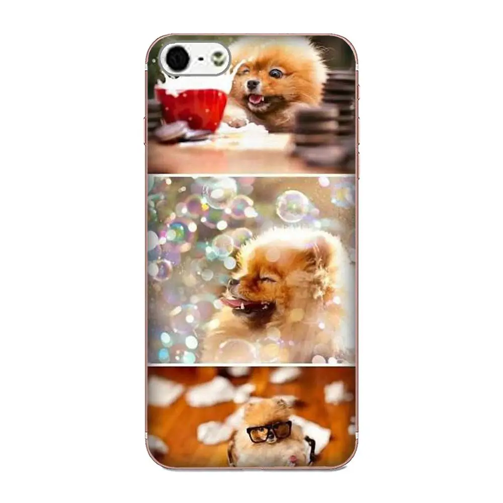 Pomeranian Puppy Dog мягкий оригинальный для Huawei P7 Honor 4C 5A 5C 5X 6 6C 6A 6X 7 7X 8 9 V8 V10 Y3II Y5II Y6II G8 Play Lite