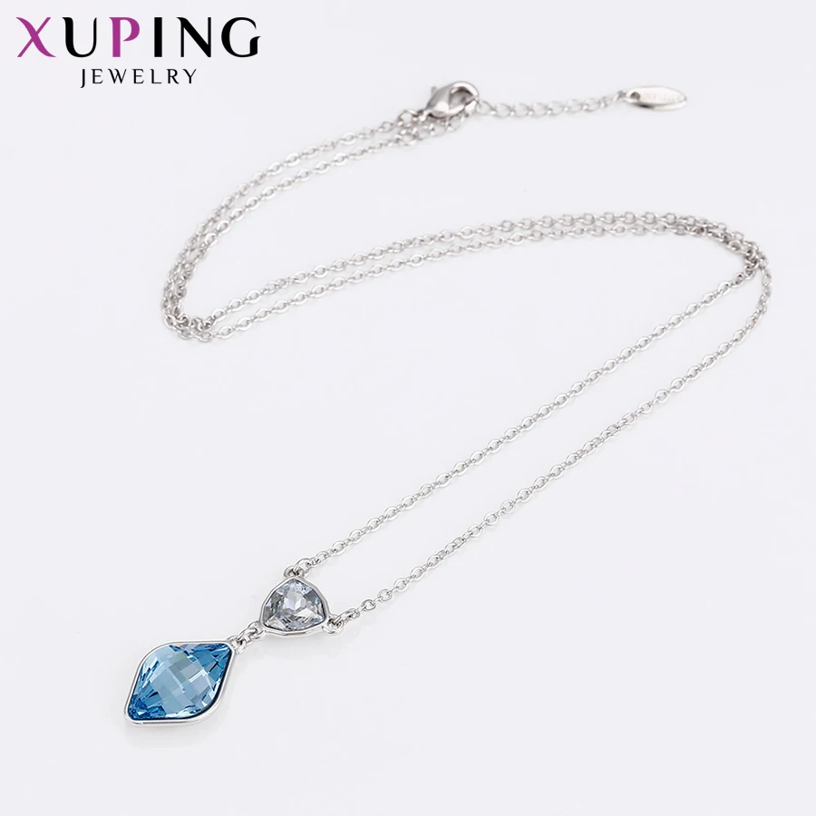 Xuping, модная подвеска, Роскошные Кристаллы от Swarovski, подвеска в виде капли воды, ожерелья для женщин, подарки на день Святого Валентина, 43461