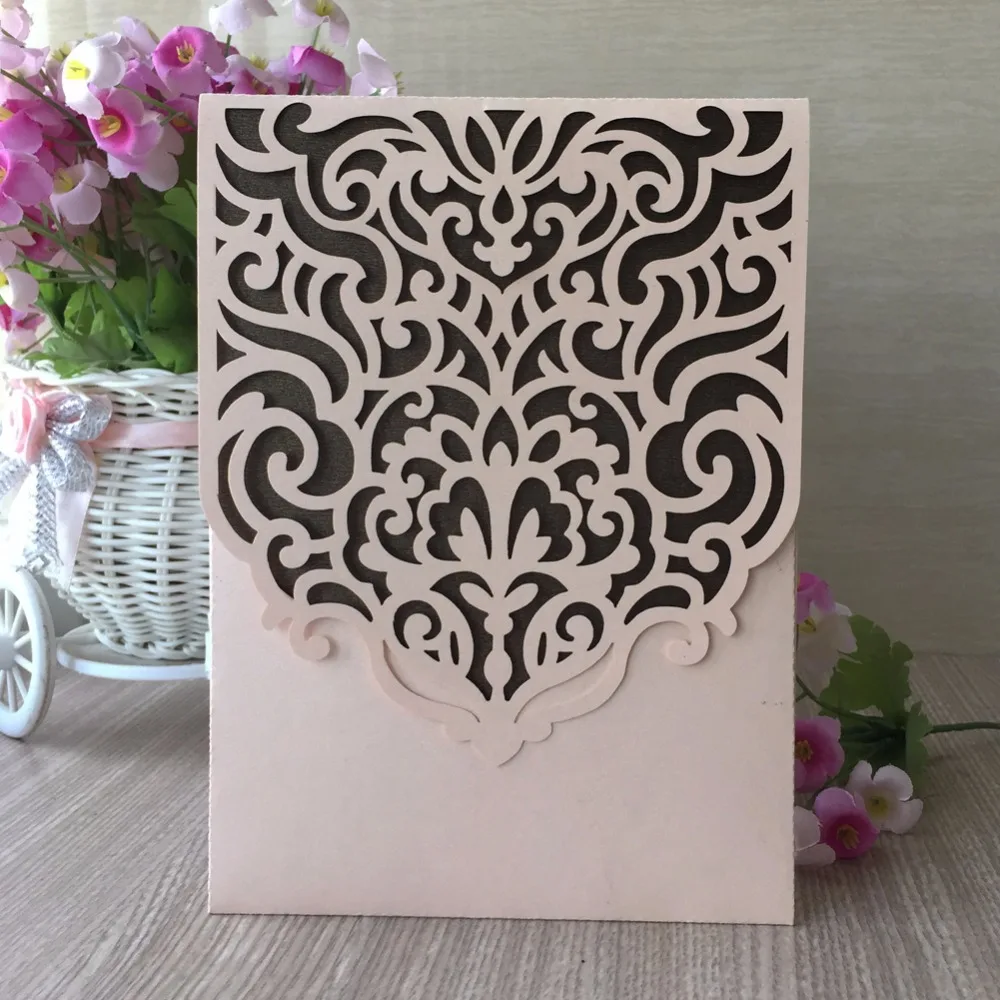 

30pcs Wedding Invitations Decoration Best Wishes Card Birthday Party Invite Greeting Blessing Card Party Favors Event Supplies