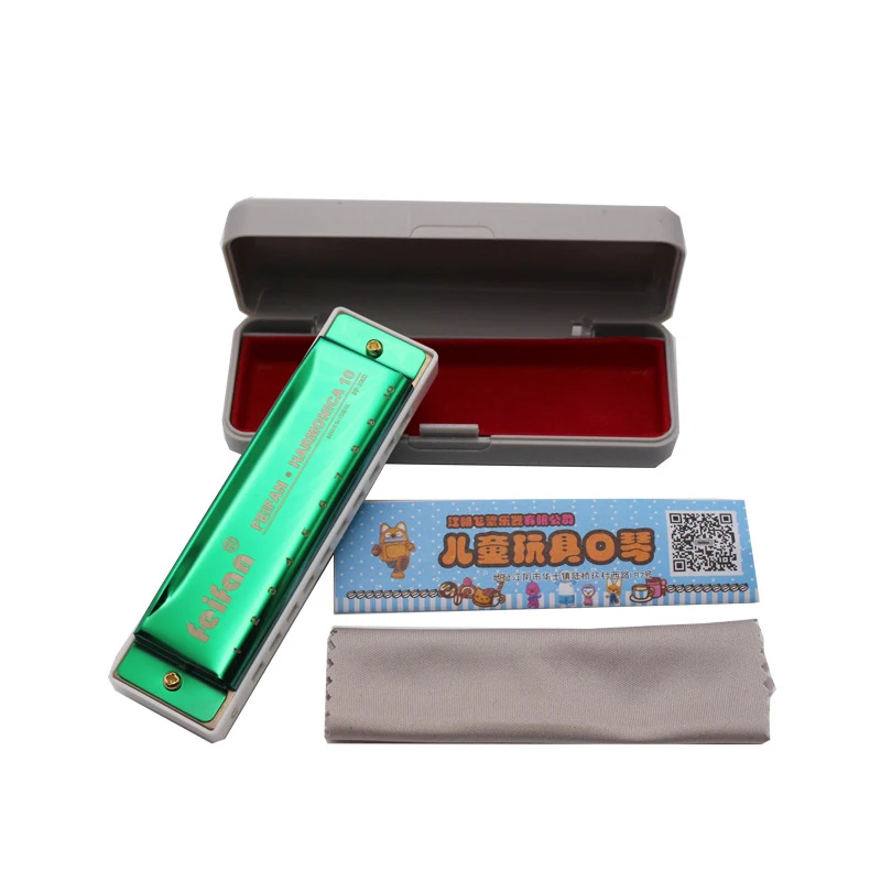 Популярные 10hole Tremolo Harmonica C Key Harp Blues Jazz фолк рок музыкальный инструмент для детей