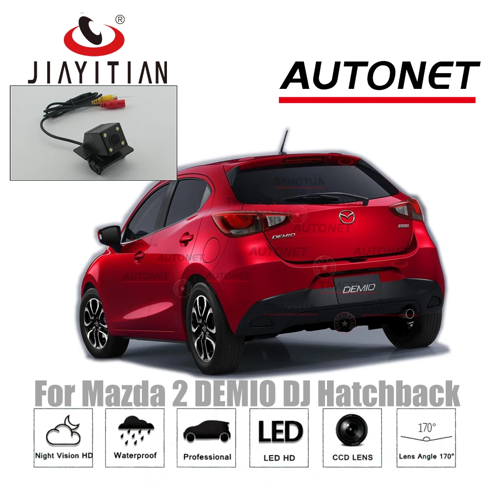 JIAYITIAN камера заднего вида для Mazda 2 DEMIO DJ~ с забронированным отверстием CCD/ночное видение/камера заднего вида/резервная парковочная камера