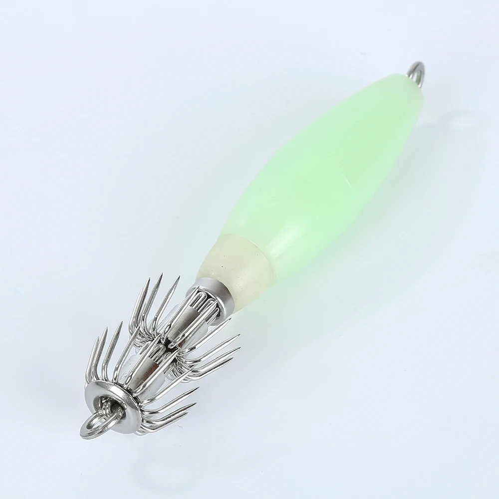 5 шт./лот Люминесцентная рыболовная приманка с крючком для кальмара зонтичная