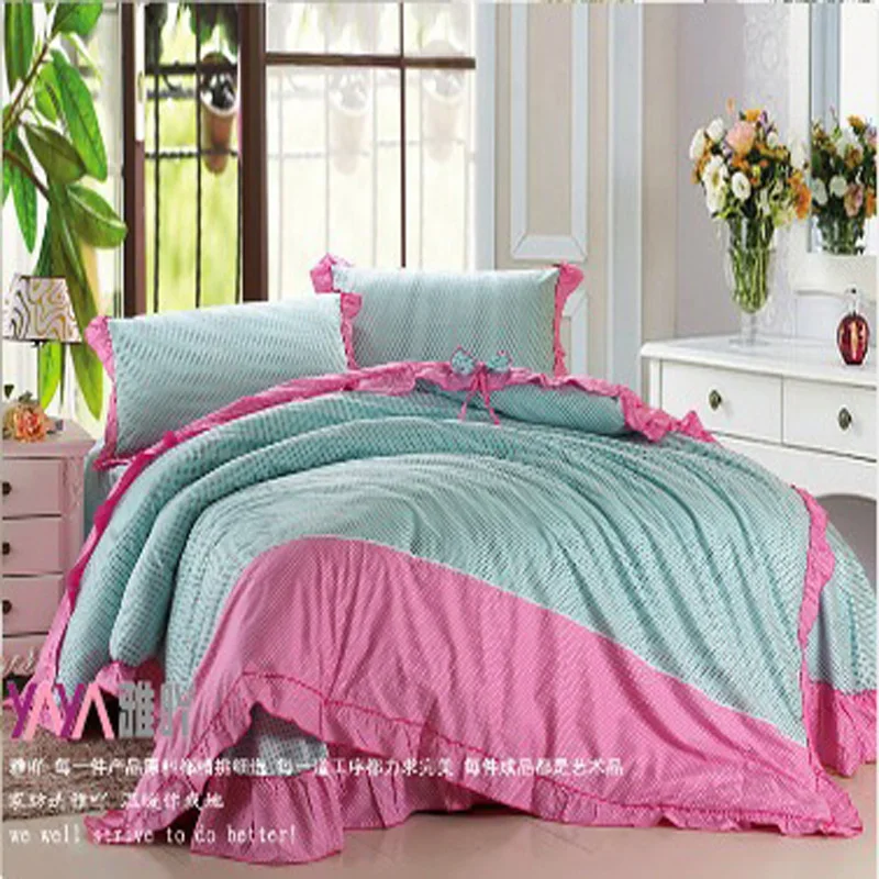 Постельные принадлежности корейские одеяла простыня хлопок черный белый в