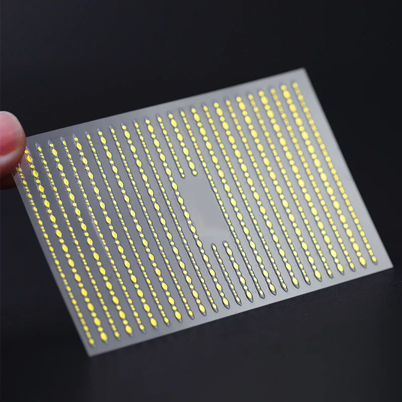 SN001 Gold 1 шт Золотые 3D наклейки для ногтей, кривые полосы, линии, наклейки для ногтей, клейкая полосатая повязка, наклейки для дизайна ногтей, розовые, золотые, серебряные - Цвет: SN001 Gold