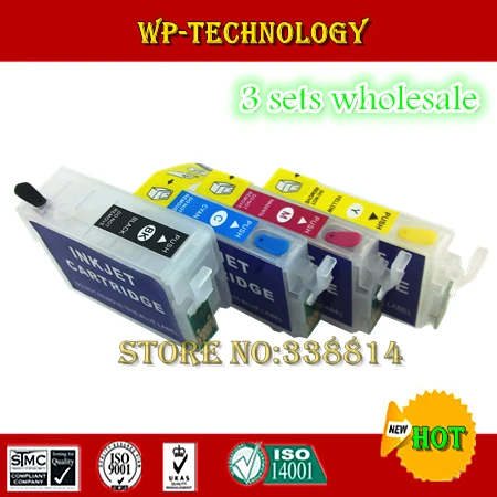 

[3 sets wholesale] Empty Refill cartridge suit for T1301 - T1304 ,suit for Epson SX525WD SX535WD SX620FW BX925FW BXB42WD BX525WD