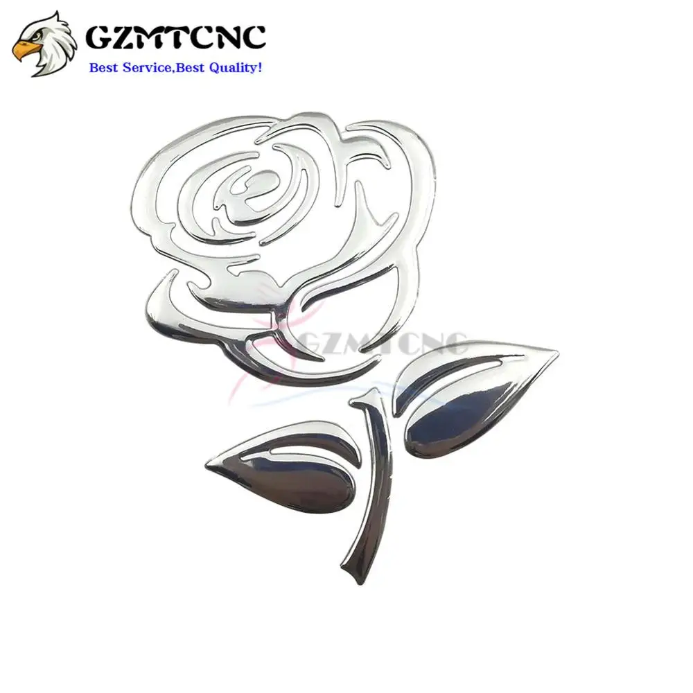 Боковые наклейки заднего вида 3D розы смешные авто мотоцикл украшение тела из ПВХ