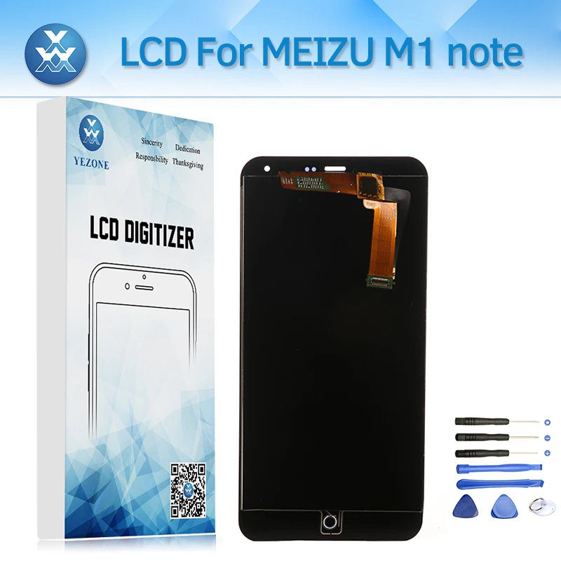 5 &quotдля Meizu Meilan M1 Примечание ЖК Дисплей Сенсорный экран Панель сборки Замена для