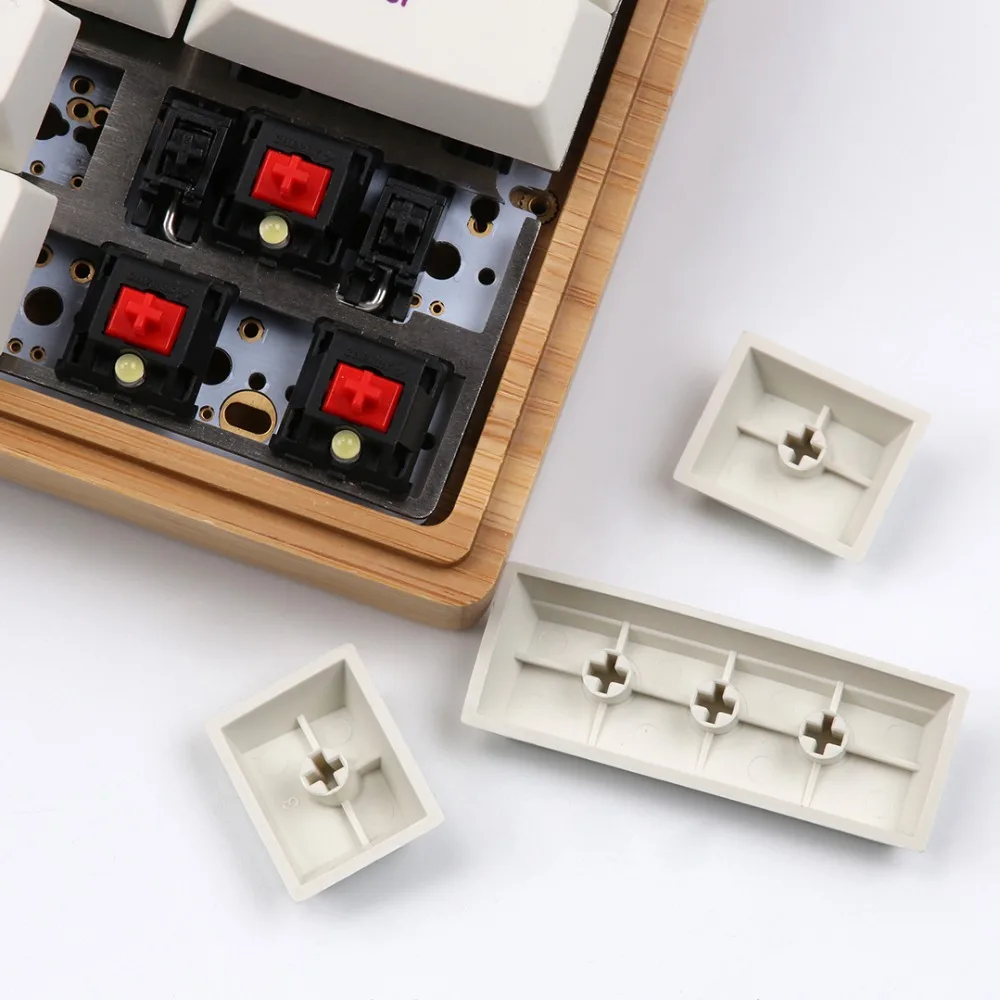 Enjoypbt фиолетовые на белых кепках Вишневый профиль PBT краситель подстилка 117 ключей