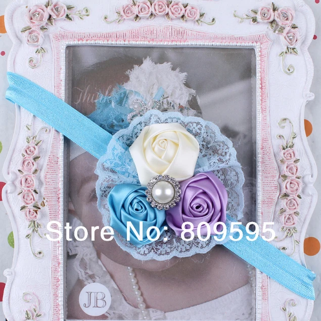 

8pcs/lot Lace Flower Headband HairBand Bow Accessories Christmas headwear